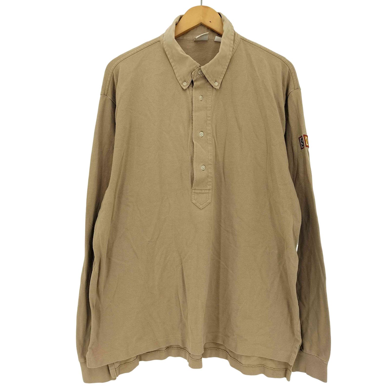 ステューシー Stussy 白タグ 長袖ポロシャツ S2C 袖ワッペン メンズ 表記無