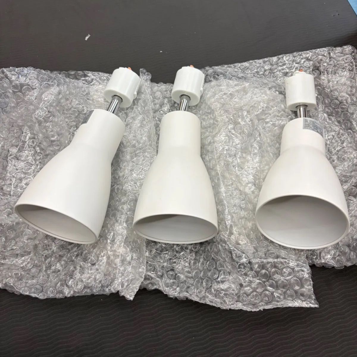 3個セット ダクトレール用 E26 照明器具 ホワイト ダクトレール照明 