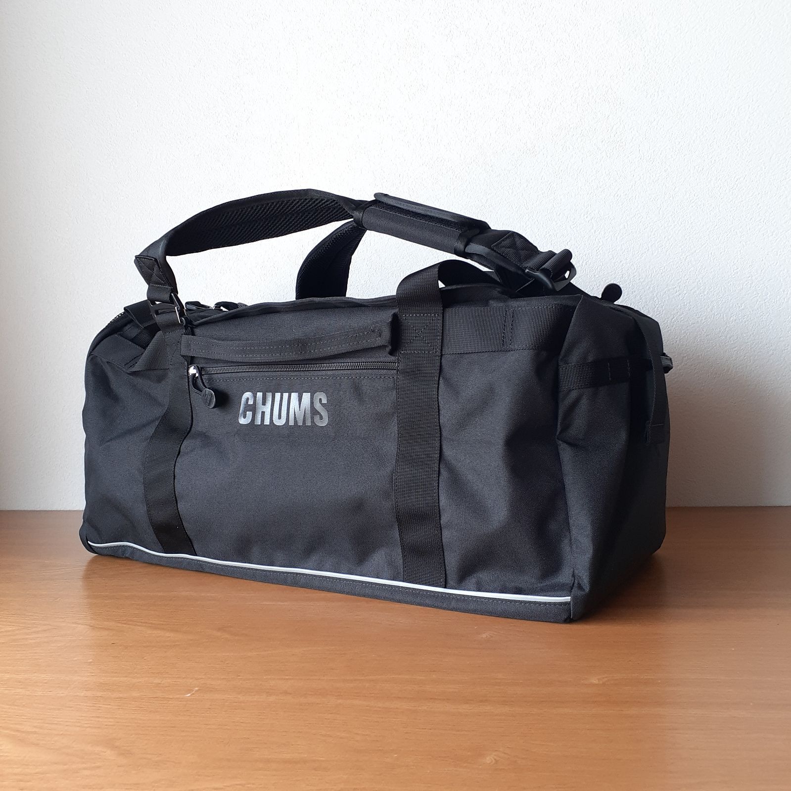 【新品/アウトレット品】チャムス CHUMS / (CH60-4026) (Recycle CHUMS 2way Boston Bag 35) K015 Black×Black / ボストンバッグ デイパック 大容量 収納可 軽量 アウトドア スポーツ 旅行
