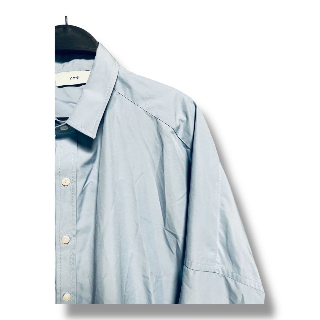 mare マレ Side Slit OverShirt ドロップショルダー 定価19800円