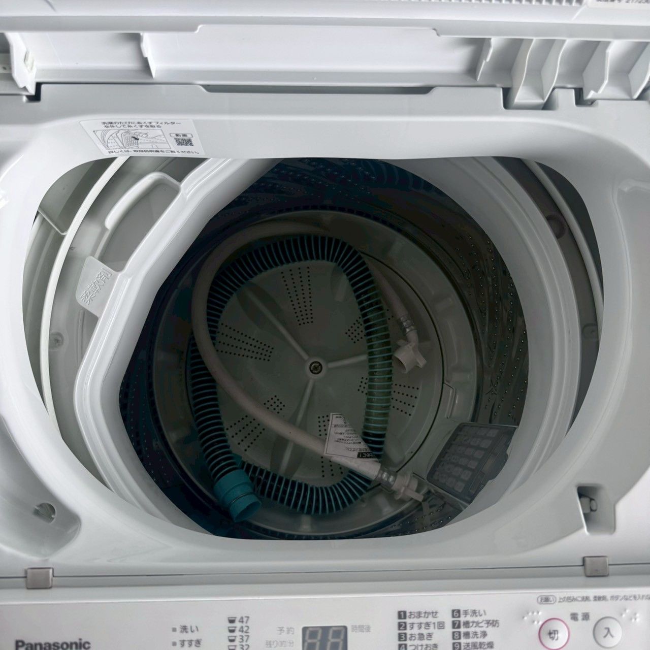 Panasonic パナソニック 洗濯機 2021年製 縦型洗濯機 5.0kg 白