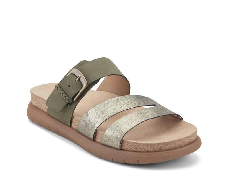 アース レディース シューズ サンダル EarthAyden Sandal Green Metallic グリーン