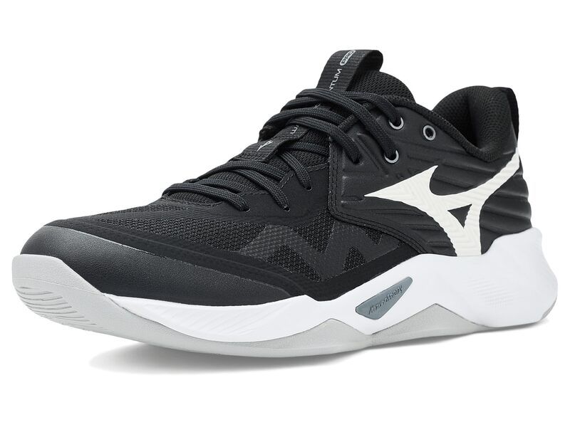 ミズノ レディース シューズ スニーカー Mizuno Wave Momentum 4 Pro BlackWhite ホワイト