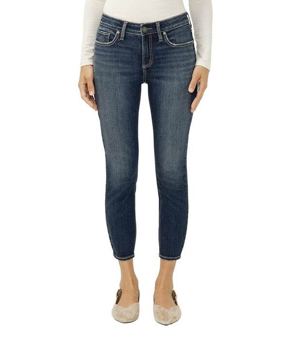 シルバー ジーンズ レディース ボトムス デニムパンツ クロップド Silver Jeans Co Elyse Mid Rise Skinny Cropped Jeans Bonnie