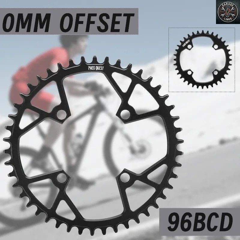 0MMオフセット 96BCD シングルチェーンリング MTB 32T 34T 36T 38T 40T 42T 44T 46T 48T スプロケット ナローワイド M4000 M4050 M612