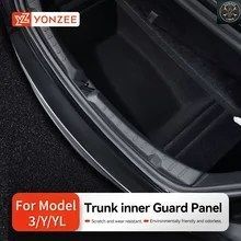 YZ トランクプロテクターガード テスラ モデル3/Y/YL ハイランドジュニパー 傷防止TPEマット リアカーゴ敷居カバーバンパー