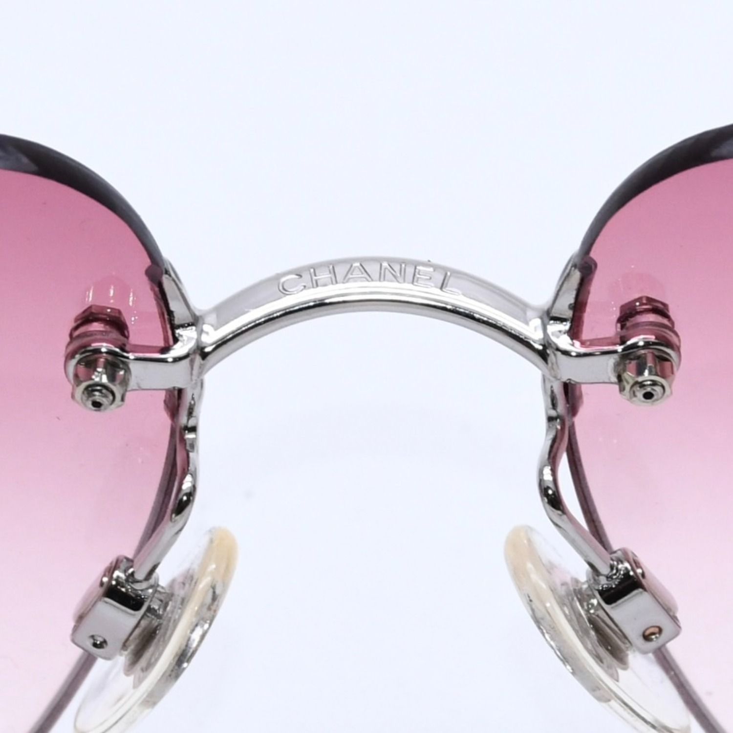 極美品 CHANEL シャネル Sunglasses サングラス ラインストーン 4017-D