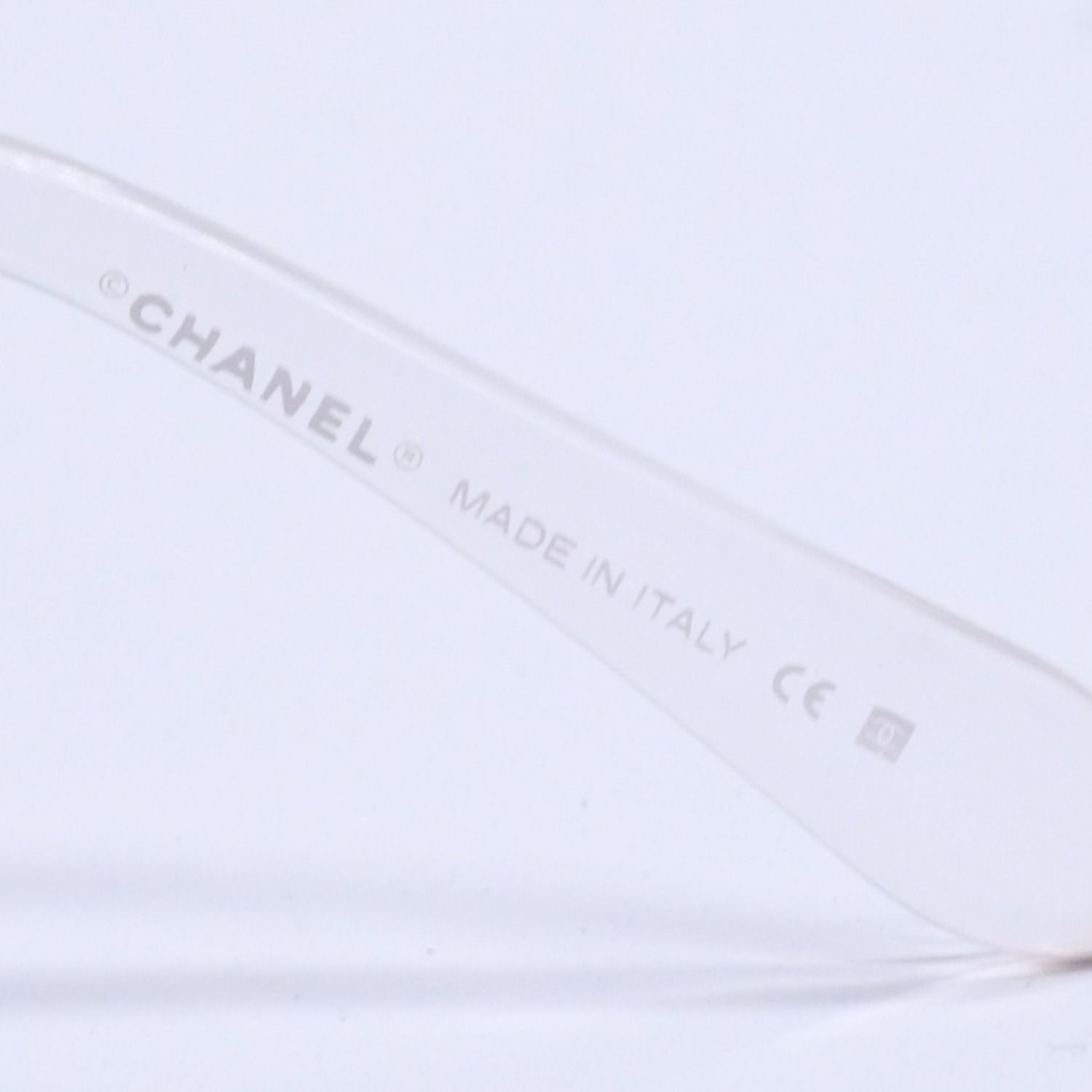 極美品 CHANEL シャネル リムレス サングラス サイドココマーク クリア 