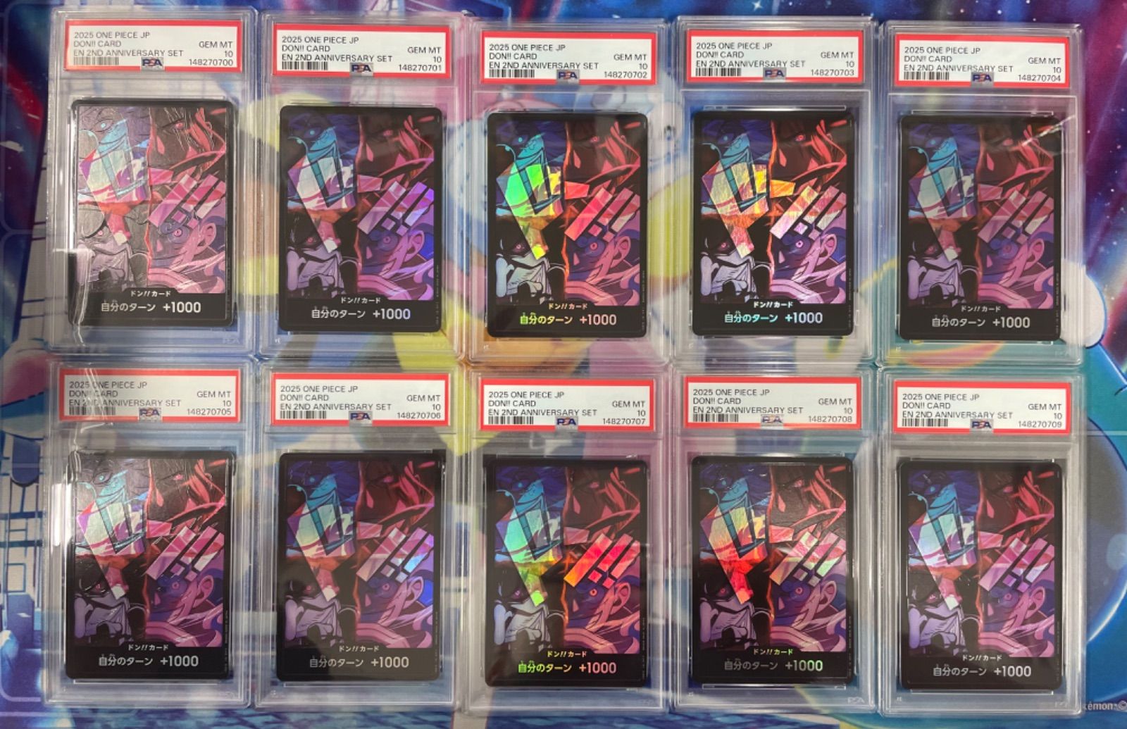 10連番【PSA10】English 2nd Anniversay set 日本語版 ドンカード 四皇