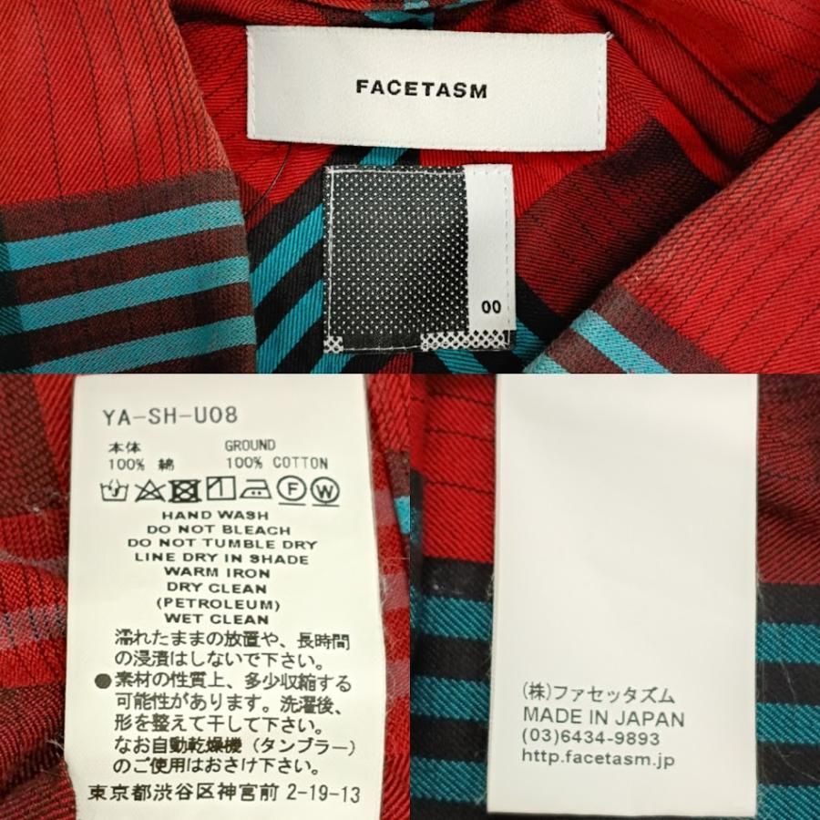 FACETASM ファセッタズム CHECK SHIRT チェックシャツ YA-SH-U08