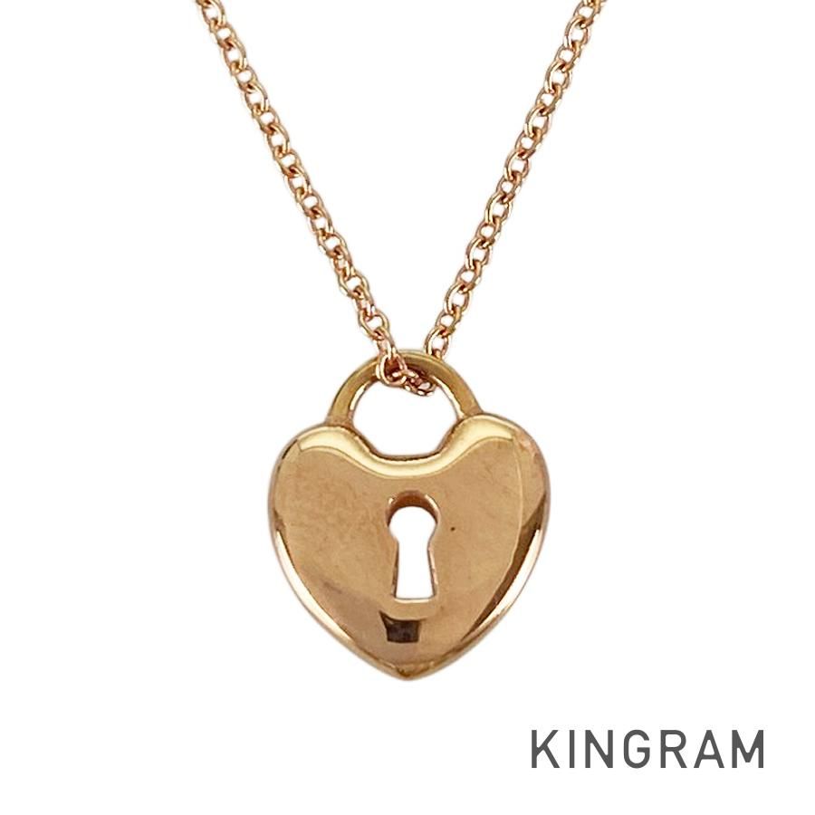 ティファニー TIFFANY&Co. ハートロック K18PG ネックレス sss【中古】