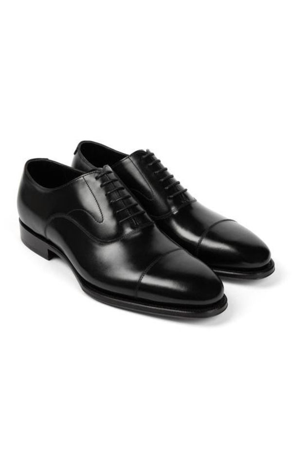アンソニー ヴィア メンズ シューズ オックスフォード キャップ Anthony Veeregent Captoe Oxford Black ブラック