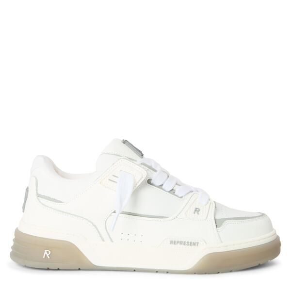 リプレゼント メンズ シューズ スニーカー Represent Mens LowTop Trainers WhiteGrey ホワイト