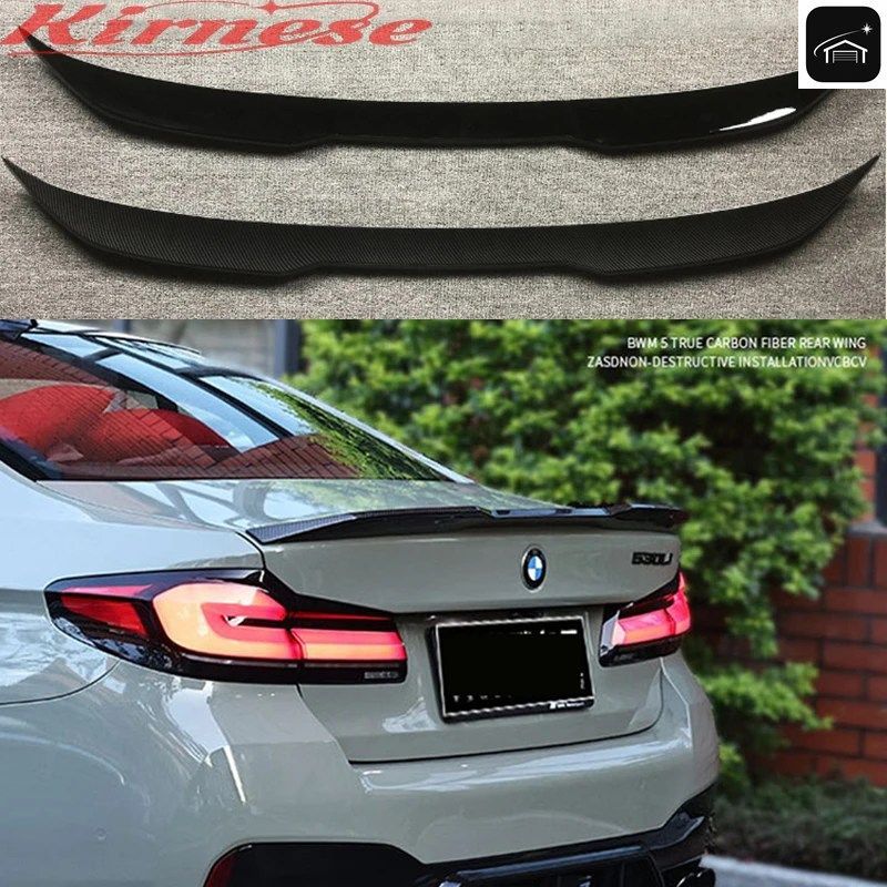 BMW 5シリーズ G30 F90 M5 2017+用リアスポイラー ABS樹脂製グロス/マットカーボン調 リアウィングリップ プロスタイルカスタムパーツ