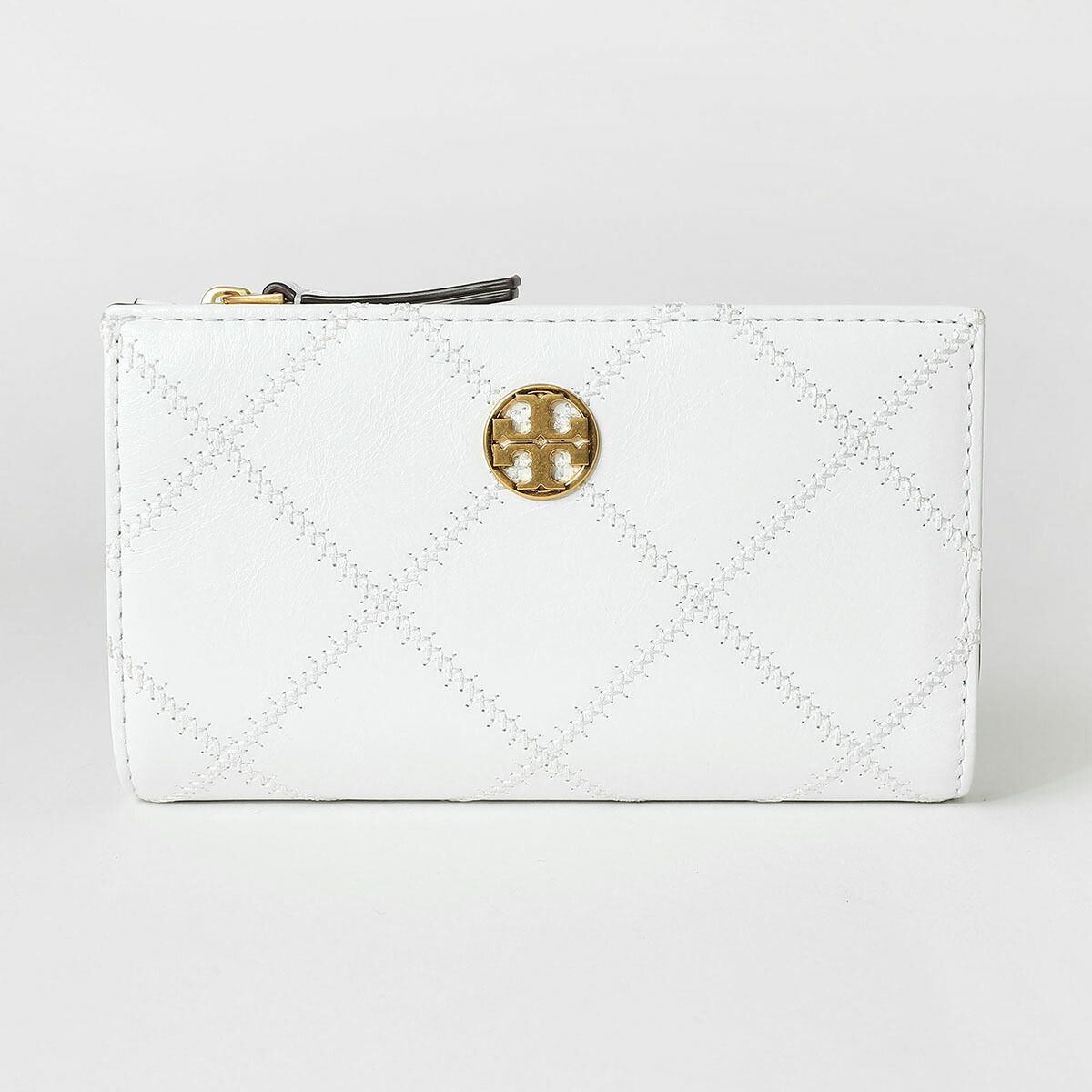 新品 トリーバーチ TORY BURCH 2つ折り財布 ウィラ グレイズド ブラン