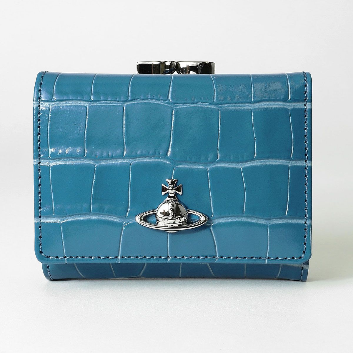 新品 ヴィヴィアン ウエストウッド Vivienne Westwood 3つ折り財布 ブルー