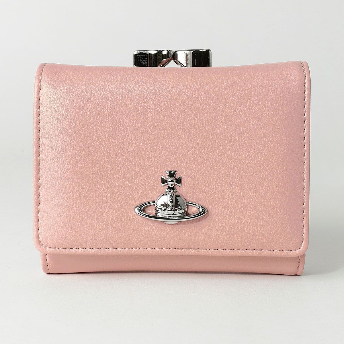 新品 ヴィヴィアン ウエストウッド Vivienne Westwood 3つ折り財布 パステル ピンク