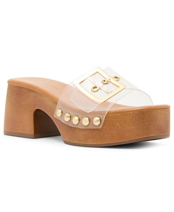 マッデンガール レディース シューズ サンダル プラットフォーム ヒール Madden Girl Womens Woodlandd Platform BlockHeel Sandals Clear