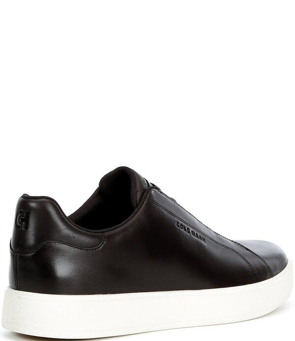 コールハーン メンズ シューズ スリッポン・ローファー スニーカー レザー Cole Haan Mens GrandPro Luxe Slip On Leather Sneakers Dark Cho