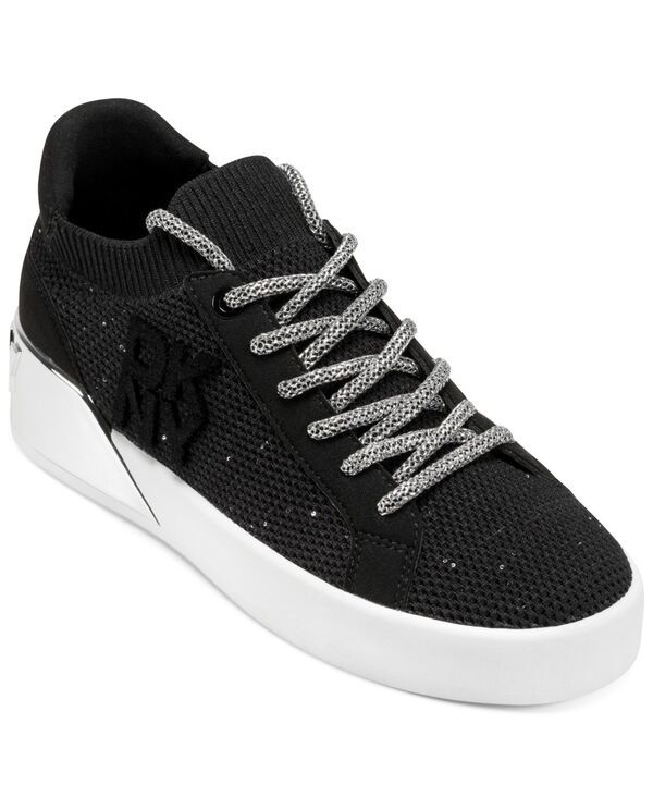 ダナ キャラン ニューヨーク レディース シューズ スニーカー レース DKNY Womens Mallory Lace Up Sneakers Black ブラック