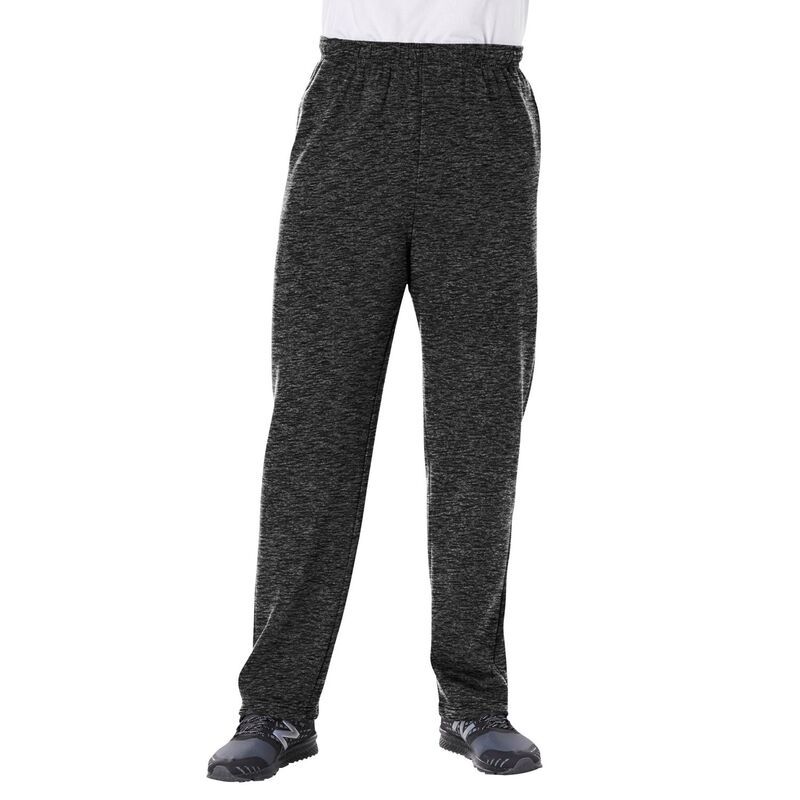 キングサイズ レディース ボトムス カジュアルパンツ スウェットパンツ トール フリース KingSize Mens Big Tall Fleece OpenBottom Sweatpants Bla