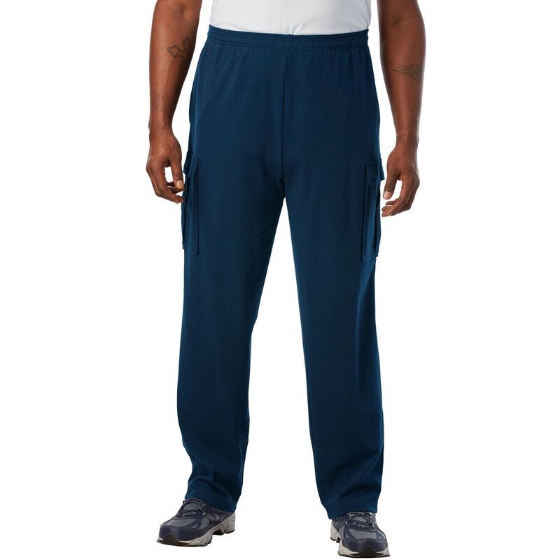 キングサイズ レディース ボトムス カジュアルパンツ スウェットパンツ トール ジャージー KingSize Mens Big Tallightweight Jersey Cargo Sweatpan