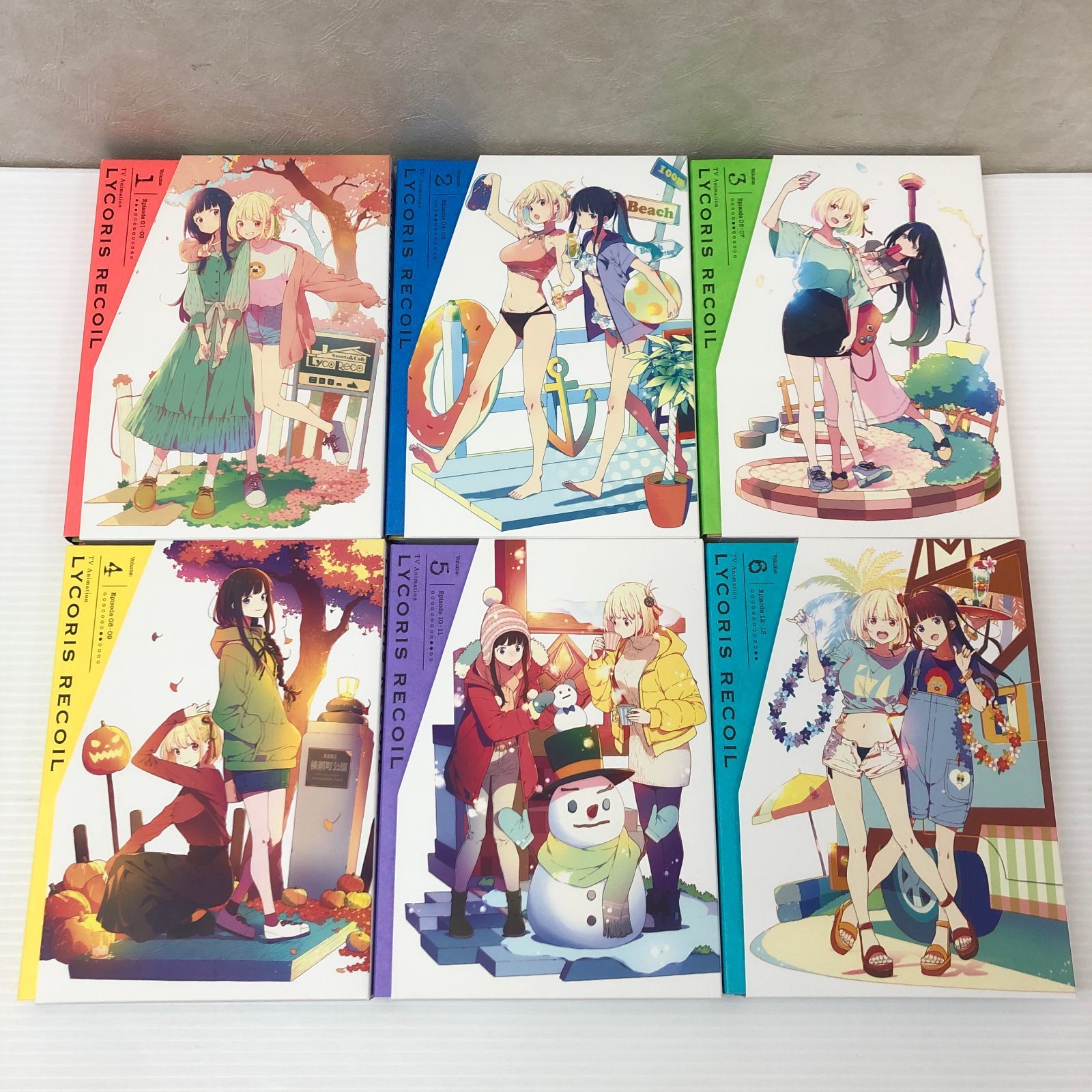 △【Blu-ray】リコリスリコイル Blu-ray 限定版 全6巻 セット 全巻収納