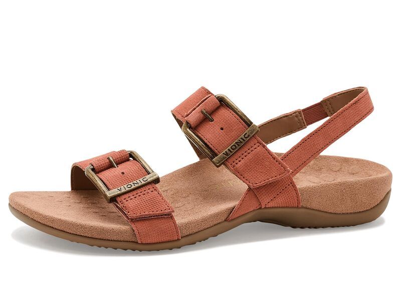 バイオニック レディース シューズ サンダル Vionic Reese Slingbacks Apricot Brandy アプリコット