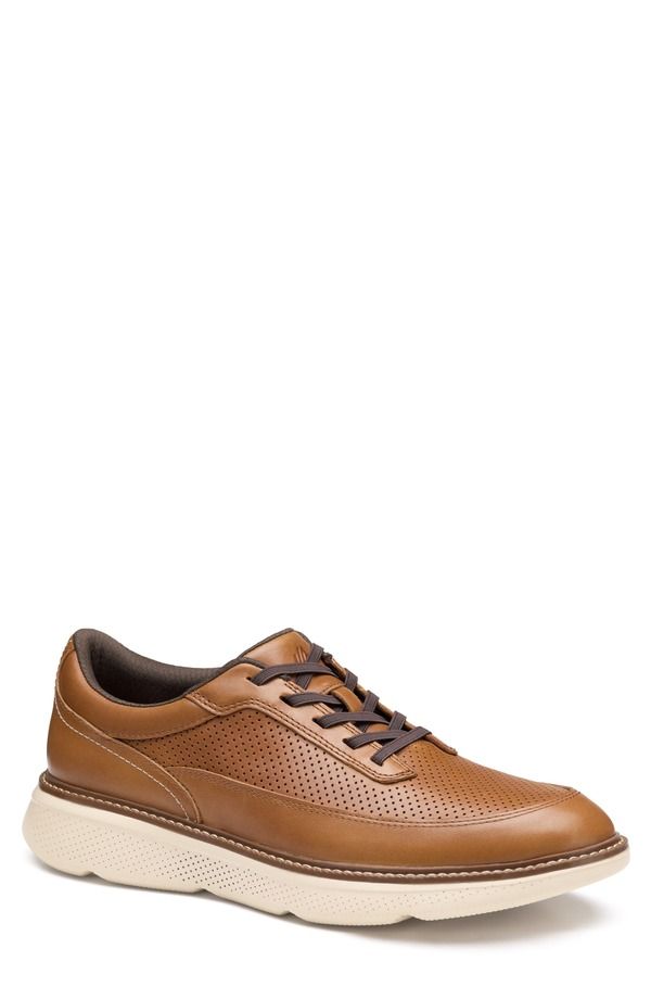 ジョンストンアンドマーフィー メンズ シューズ オックスフォード レザー Johnston Murphy Hayden Stretch UThroat Leather Oxford Tan Full
