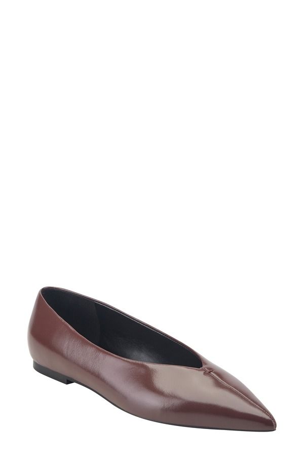 マークフィッシャー レディース シューズ パンプス Marc Fisher Casee Pointed Toe Flat Dark Red レッド