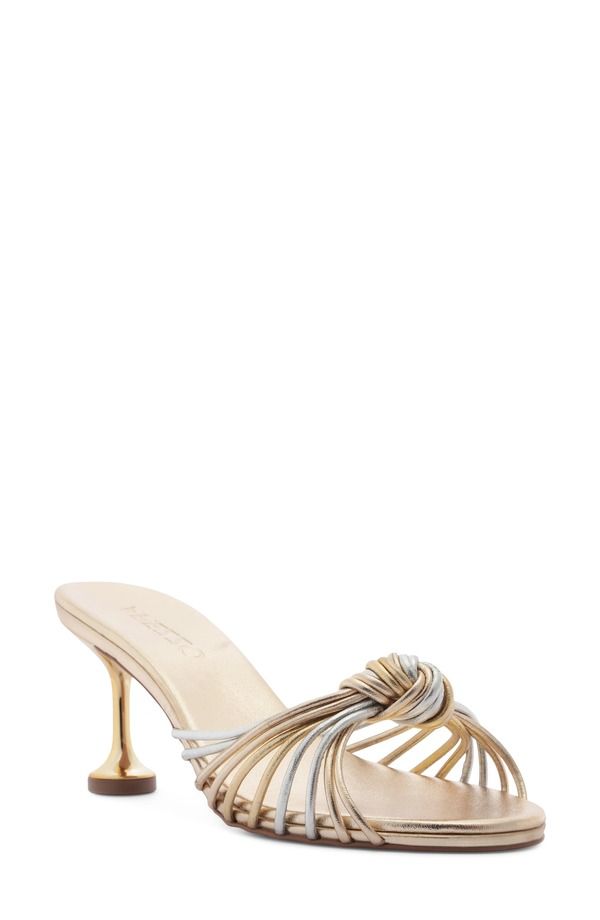 アレッツォ レディース シューズ ヒール サンダル Arezzo Marley Strappy Sandal Multi Metallic メタリック