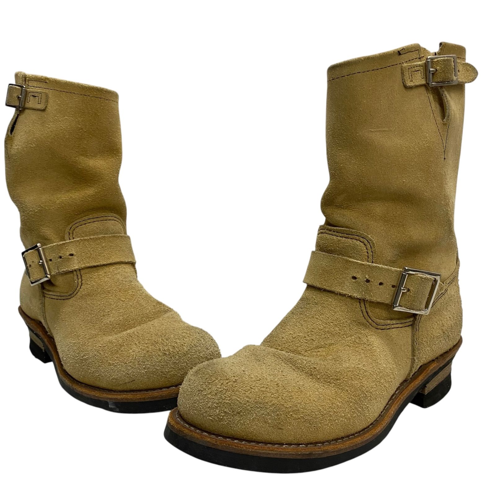 レッドウィング RED WING スエード エンジニアブーツ 9.5D 8268 メンズ靴 ブーツ エンジニア ベージュ 27.5cmサイズ 201-shoes1805 VB 42,900円