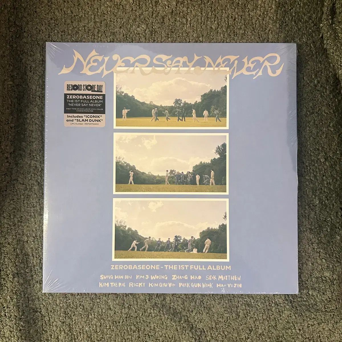 ZEROBASEONE(ゼロベースワン・ZB1・ゼベワン) NEVER SAY NEVER アメリカ LP ヴァイナル ビニールレコード 未開封