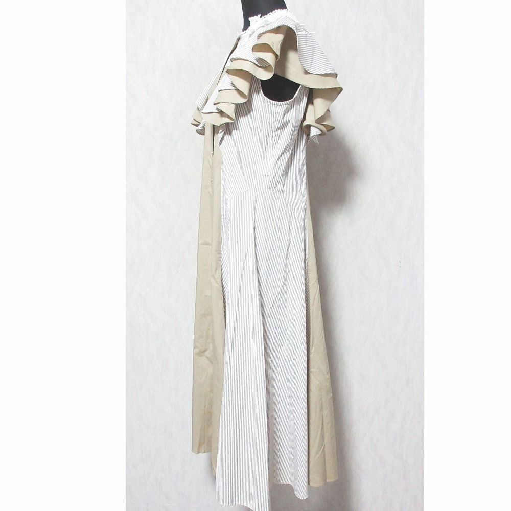 美品 23SS FURFUR ファーファー 異素材ミックス レースワンピース 