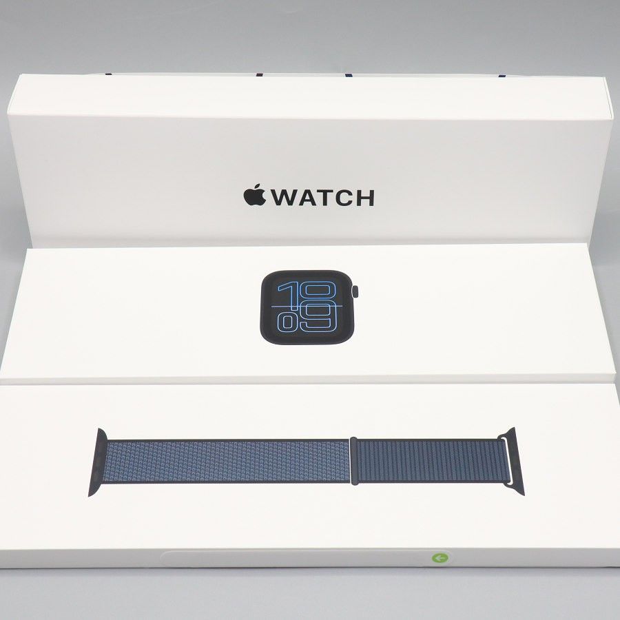 【新品未開封】Apple Watch SE 第3世代 44mm GPS MEP34J/A+MFFH4FE/A ミッドナイトアルミニウム/アンカーブルースポーツループ アップルウォッチ 本体