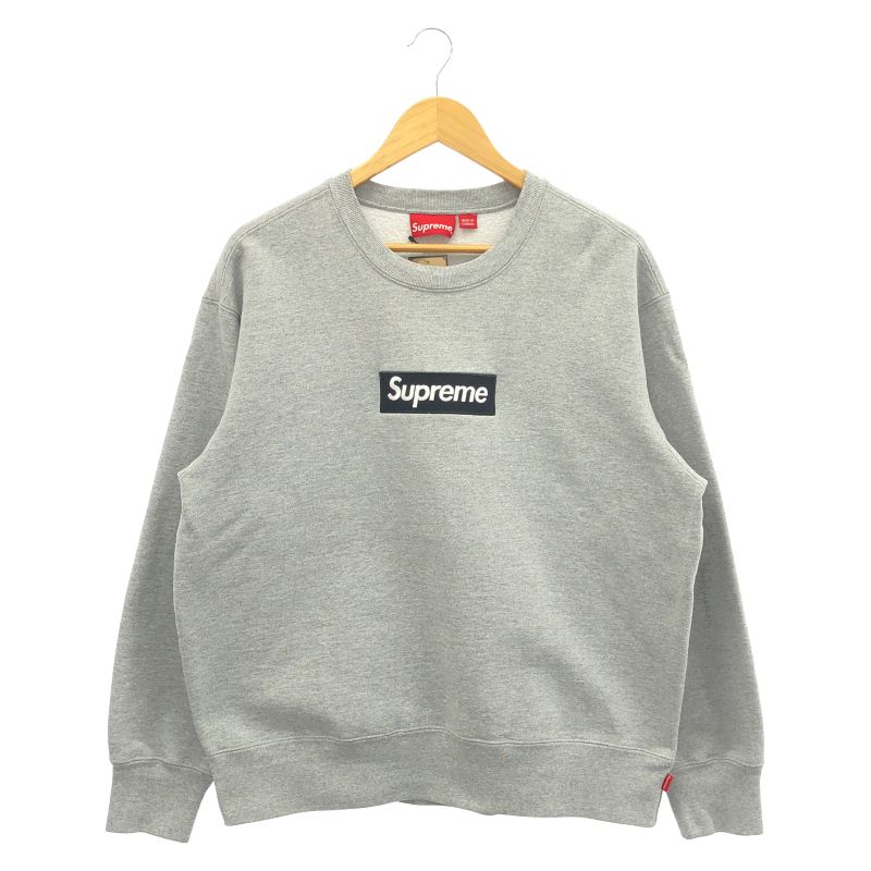 【中古】Supreme Box Logo スウェット S グレー シュプリーム[10]