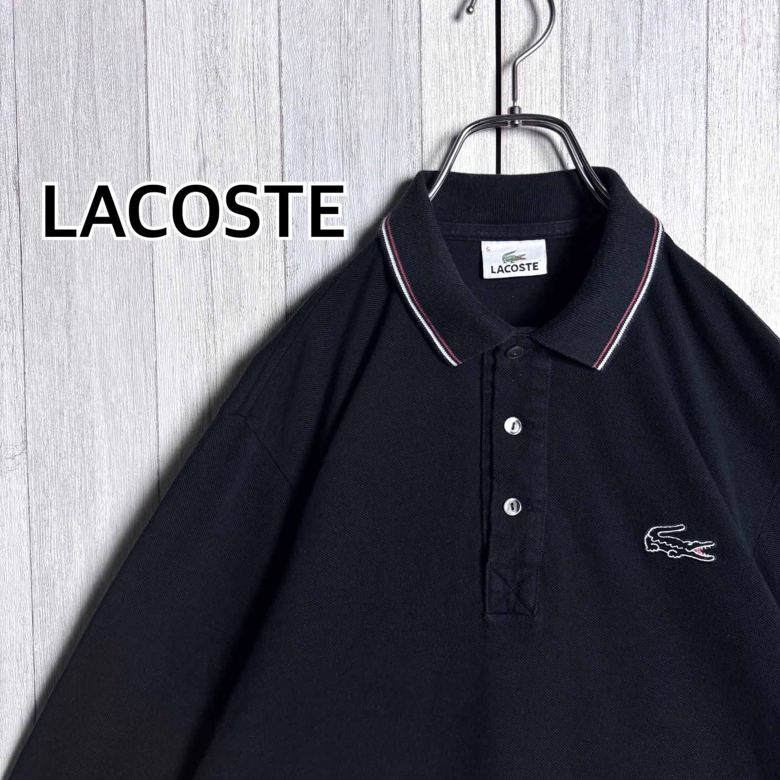 80's LACOSTE 鬼フェード スウェット ナス紺 フレンチラコステ 70s 80s
