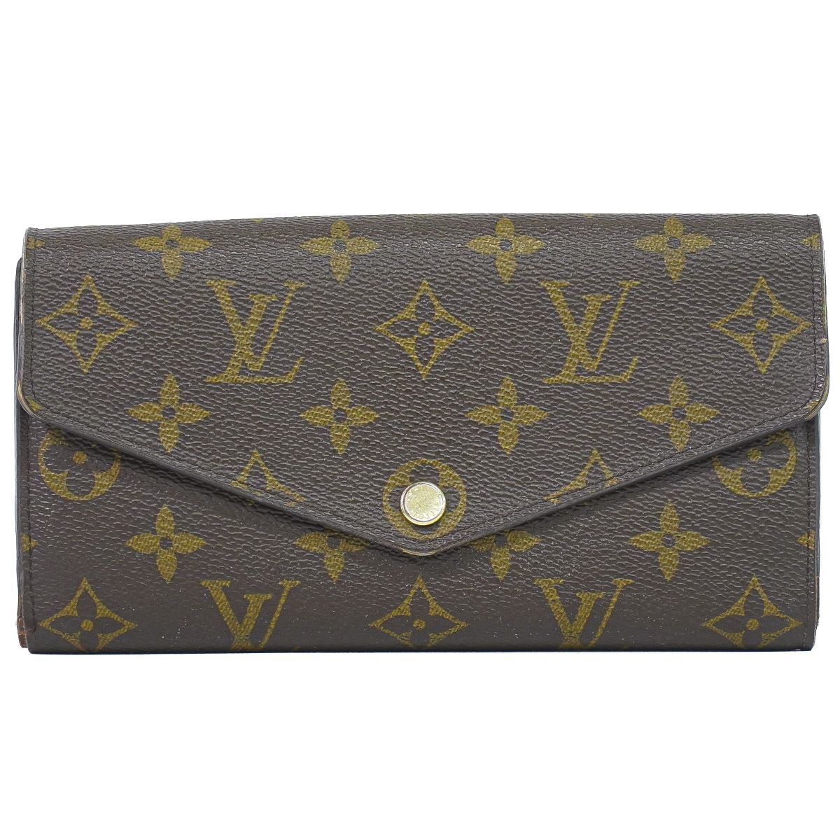 本物 ルイヴィトン LOUIS VUITTON LV ポルトフォイユサラ モノグラム 長財布 ロングウォレット ブラウン M60531 ビトン 財布 ウォレット 中古・