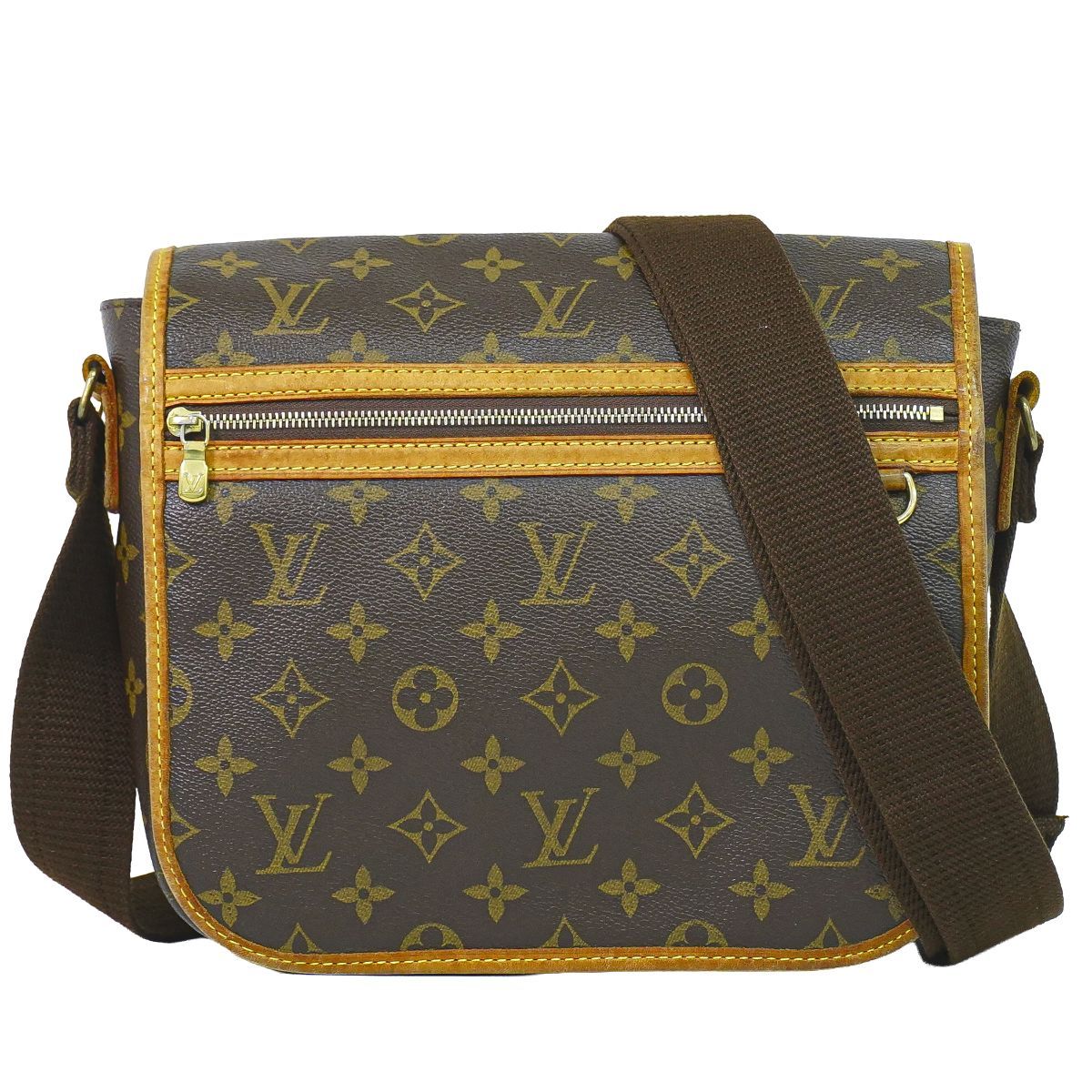 本物 ルイヴィトン LOUIS VUITTON LV メッセンジャー ボスフォール PM モノグラム ショルダーバッグ ポシェット ブラウン M40106 ビトン バッグ 中古・