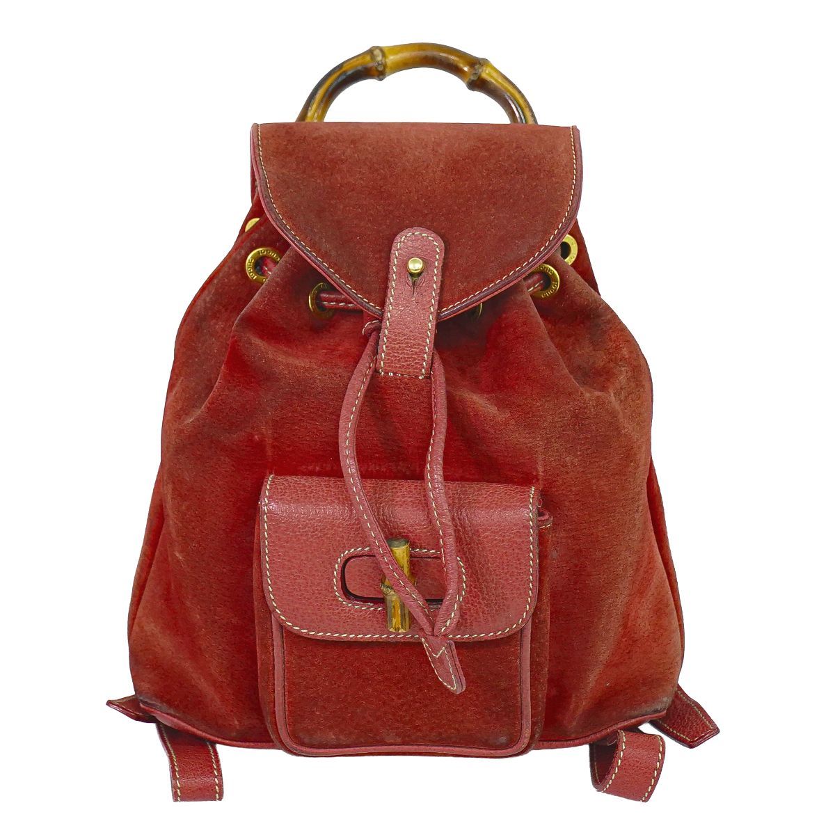 バッグ 本物 グッチ GUCCI バンブー リュックサック バックパック 