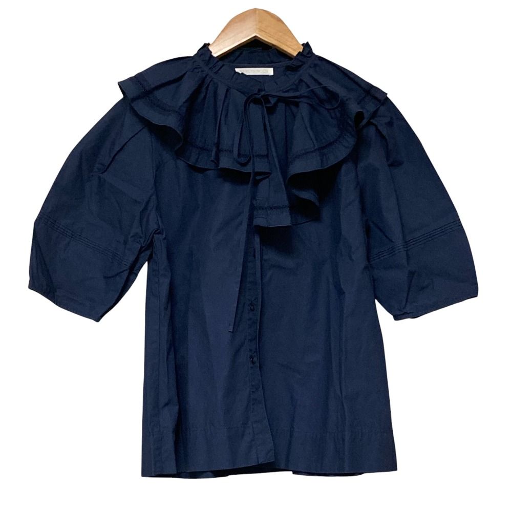 美品 22SS MARILYN MOON マリリンムーン アシンメトリーカラー 2WAY