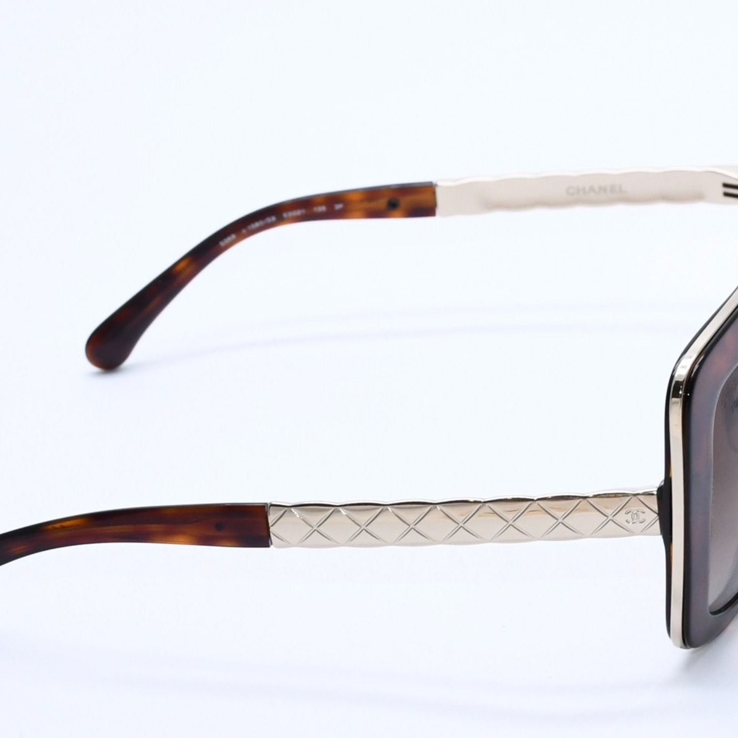 CHANEL シャネル ブラウン ゴールドフレーム Sunglasses サングラス
