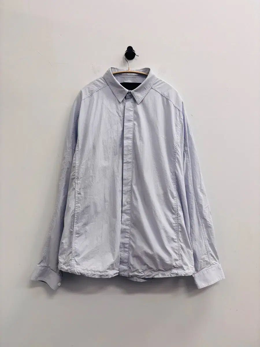 Juun.J ジュンジ ナイロンシャツ スカイブルー