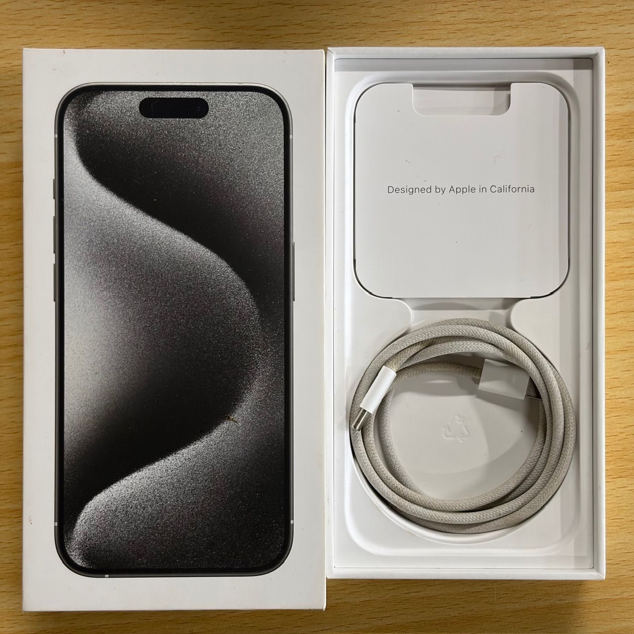 動作確認済】iPhone 15 Pro 128GB ホワイトチタニウム MTU83J/A SIM