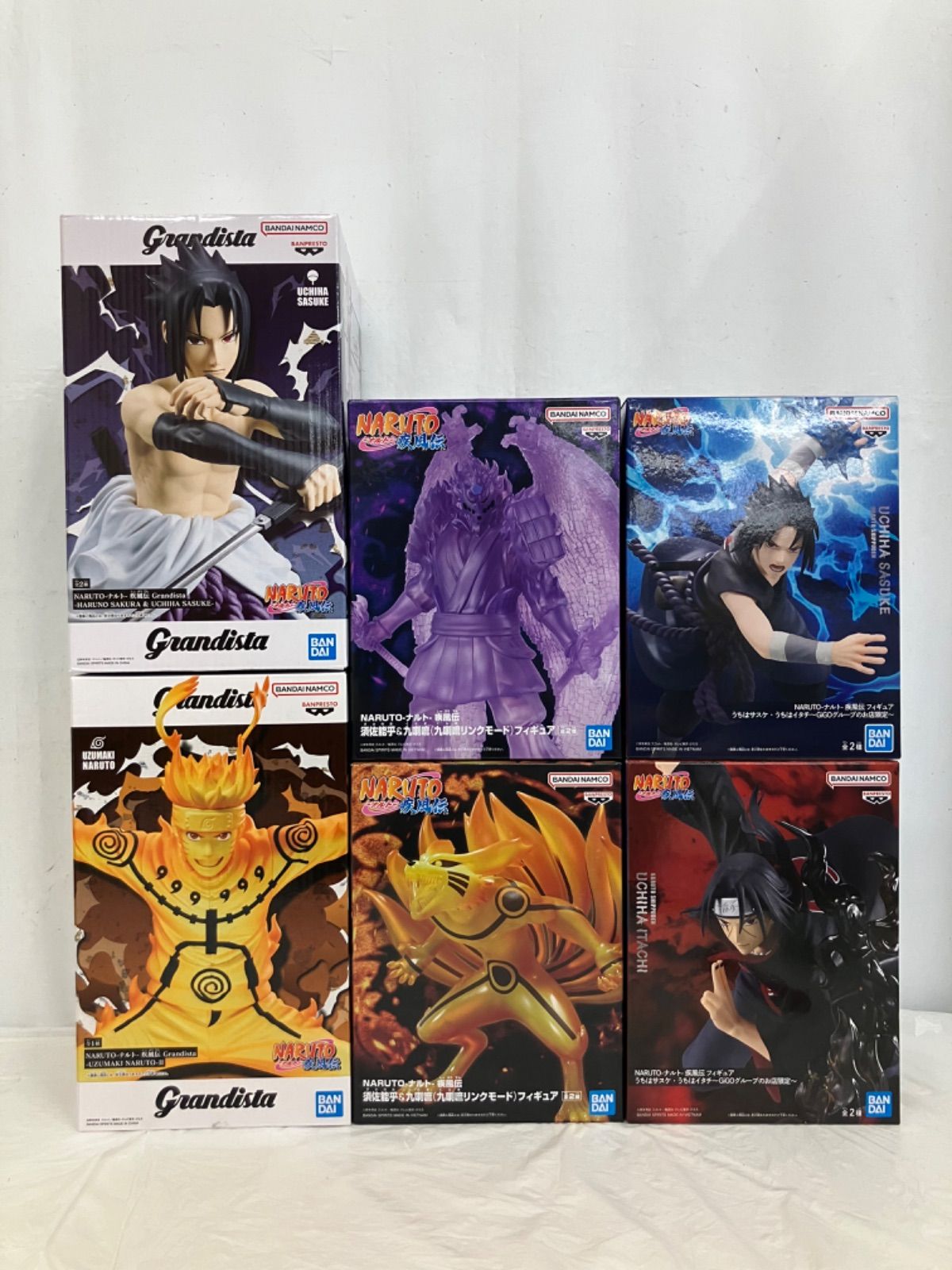 未開封 NARUTO ナルト疾風伝 フィギュア ナルト サスケ イタチ 須佐能