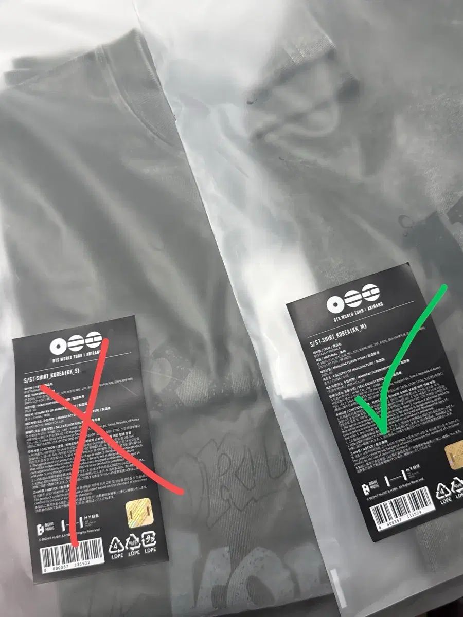 現物/onhand/ BTS Tシャツ 韓国 Mサイズ