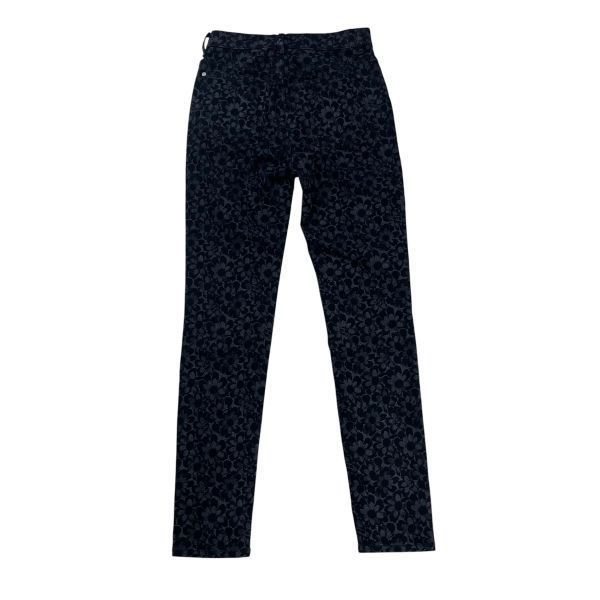●◇ シャネル CHANEL パンツ デニム テーパード カメリア総柄 ココマーク ジャガード織り グレー 綿 34 S 7号 レディース S6F471 ●◇ シャネル CHANEL パンツ デニム テーパード カメリア総柄 ココマーク ジャガード織り グレー 綿 34 S 7号 レディース S6F471