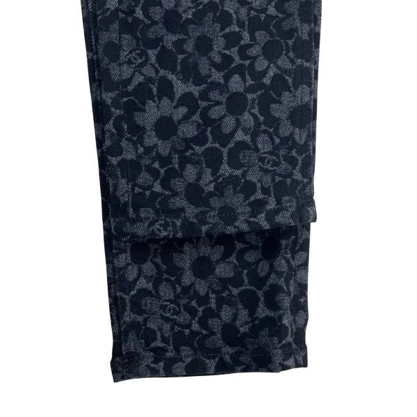 ●◇ シャネル CHANEL パンツ デニム テーパード カメリア総柄 ココマーク ジャガード織り グレー 綿 34 S 7号 レディース S6F471 ●◇ シャネル CHANEL パンツ デニム テーパード カメリア総柄 ココマーク ジャガード織り グレー 綿 34 S 7号 レディース S6F471