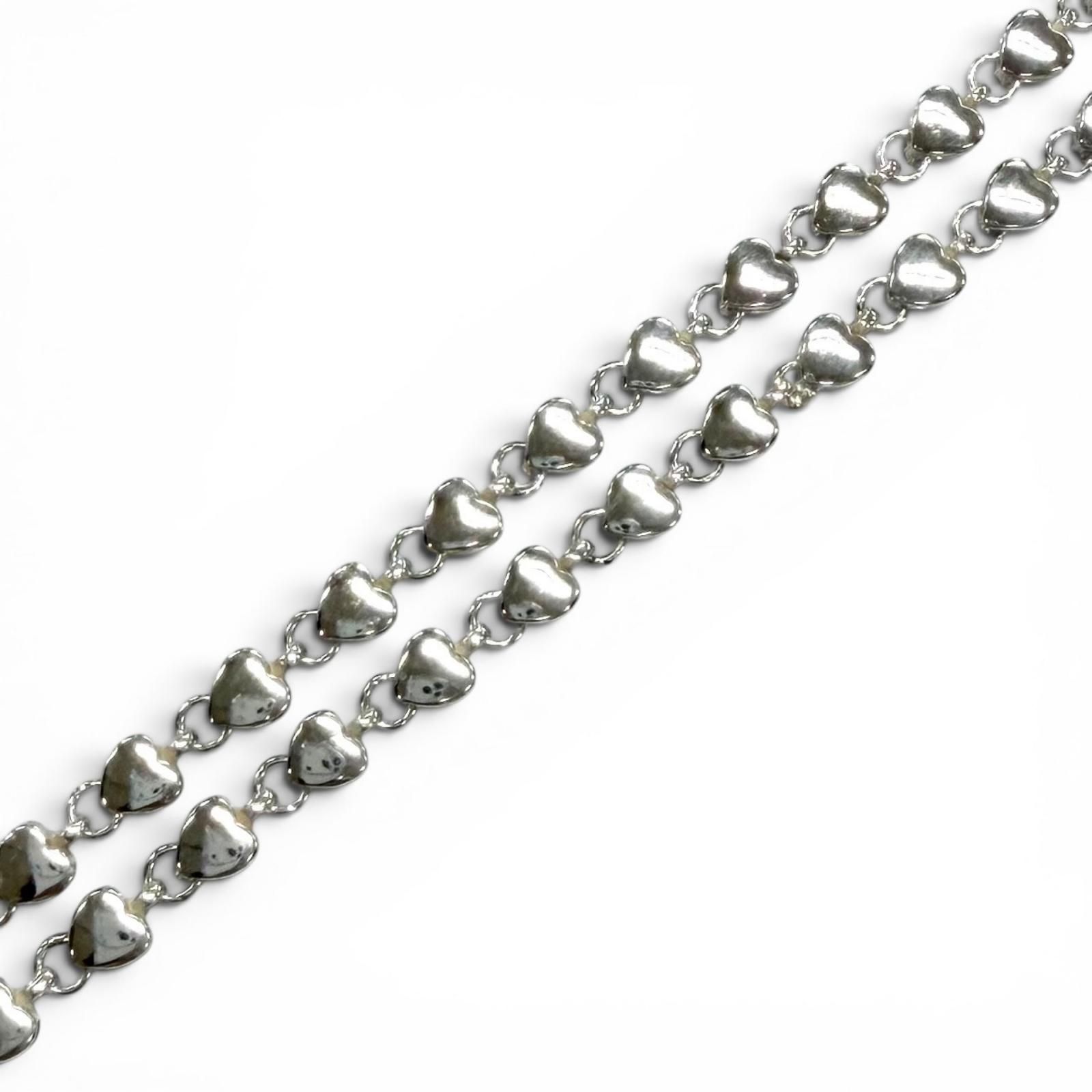 美品★TIFFANY&Co. ティファニー 925 パフハート ネックレス アクセサリー シルバー 重量16.5g レディース 保存袋付き