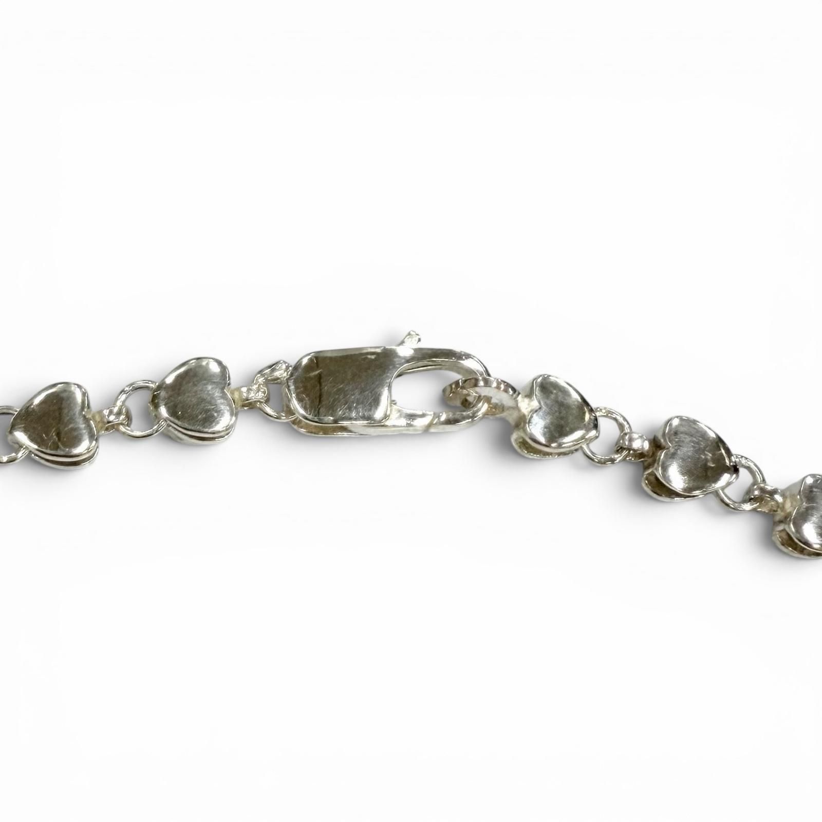 美品★TIFFANY&Co. ティファニー 925 パフハート ネックレス アクセサリー シルバー 重量16.5g レディース 保存袋付き